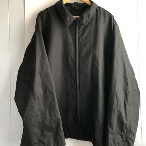 Lands End Men's Black Zip-Front Windbreaker Jacket 2XL Big